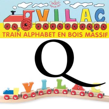 Lettre Wagon en bois Vilac, Q