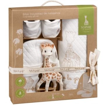 Mon trousseau de naissance coton 100% biologique, Sophie la girafe