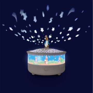Veilleuse musicale et projecteur d'étoiles, Pierre Lapin de Trousselier