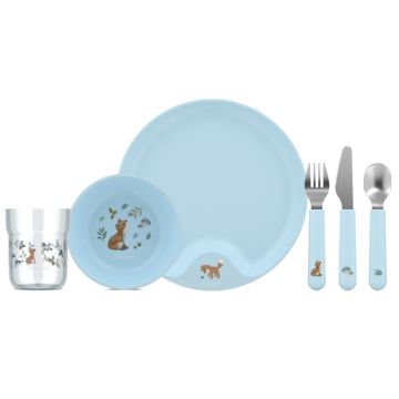 Set vaisselle bébé Little Dutch, 6 pièces, Cadeau personnalisé, Forest Friends