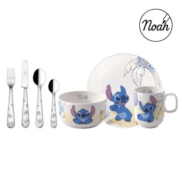 Stitch set vaisselle pour enfants, Villeroy & Boch avec couverts à graver