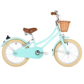 Vélo pédale avec petites roues menthe 16'' style retro Bobbin, Enfant 4 à 6 ans, Livraison Gratuite, Boutique Suisse