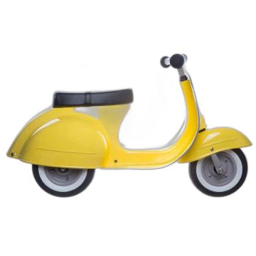 Scooter Vespa Ambosstoys jaune, le jouet roulant des petits