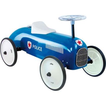 Voiture Bébé Vilac Porteur Metal Police pour fille ou garçon dès 1 an, Top Cadeau. Livraison Gratuite, Boutique Suisse
