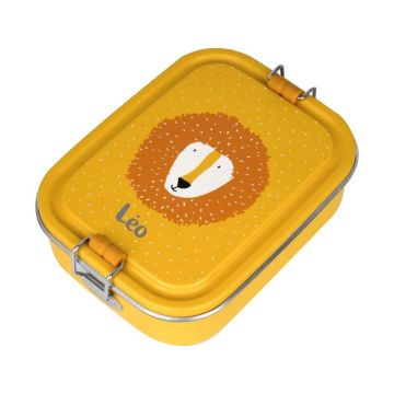 Boîte à gouter personnalisable en inox, lion de Trixie Baby