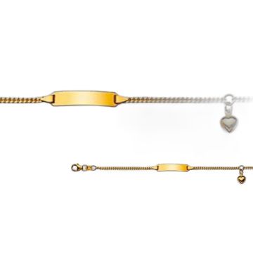 Gourmette Enfant Or 585 - Bracelet Identité Bébé