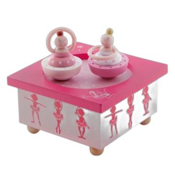 Boîte à musique Ballerine Rose Trousselier - Cadeau naissance