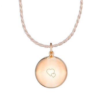 Bola de grossesse or rose Ilado - Collier cœur