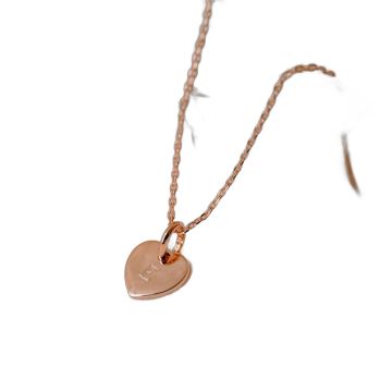 Collier Maman personnalisé cœur or rose - Aismée
