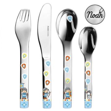Couverts enfant inox à graver Miko chevalier Puresigns