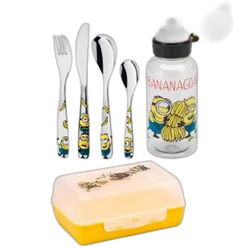 Coffret Minions à graver WMF - couverts boîte gourde