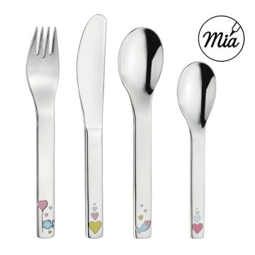 Couverts enfant gravé prénom Cora Puresigns - set 4 pièces