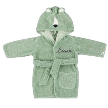 Peignoir Trixie Baby ours polaire personnalisé 1-2 ans