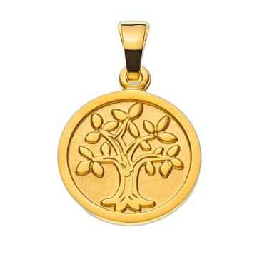 Pendentif arbre de vie or 750 18 carats, cadeau baptême