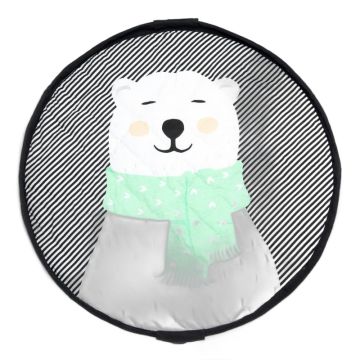 Sac rangement et tapis jeu SOFT Ours polaire Play & Go