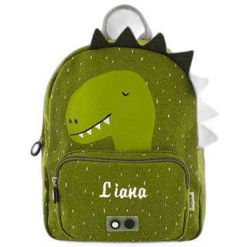 Sac à dos Trixie Dino brodé avec le prénom de l'enfant