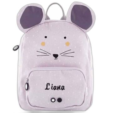Sac à dos Trixie personnalisé prénom fille - Souris