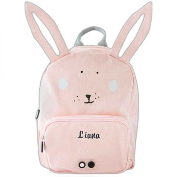 Sac à dos personnalisé lapin brodé - Trixie - dès 4 ans