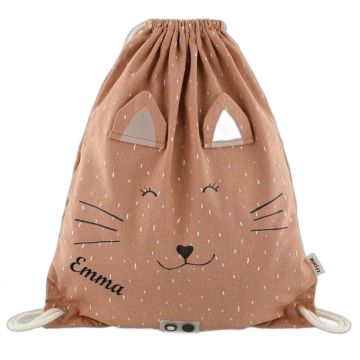 Sac à cordon coulissant Chat Trixie Baby personnalisable