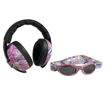 Combo bébé Banz lunettes + pamirs motif peace