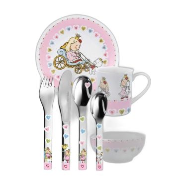 Coffret repas fille Princesse Nelia gravé - Puresigns