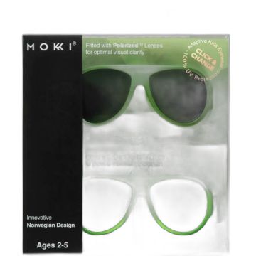 Lunettes Mokki Enfant 2-5 ans Vert Click & Change UV400