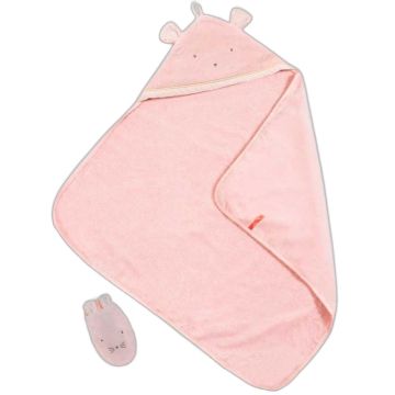 Sortie de Bain Moulin Roty Rose Personnalisable