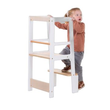 Tour d'apprentissage Childhome bois blanc naturel
