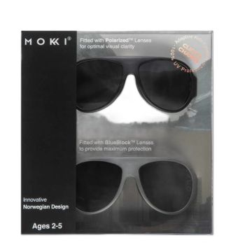 Lunettes noires enfant Mokki Click & Change 2-5 ans