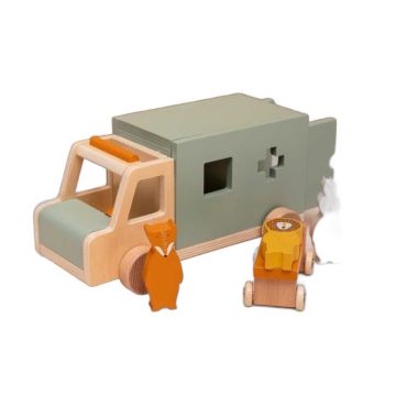 Ambulance en bois Trixie Baby - Jouet enfant dès 18 mois