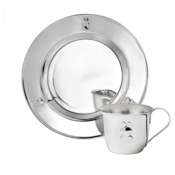 Coffret assiette tasse Miffy personnalisé Zilverstad