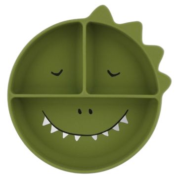 Assiette silicone compartimentée Mr. Dino Trixie