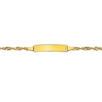 Gourmette Or Jaune 375 Maille Singapour - 3 tailles