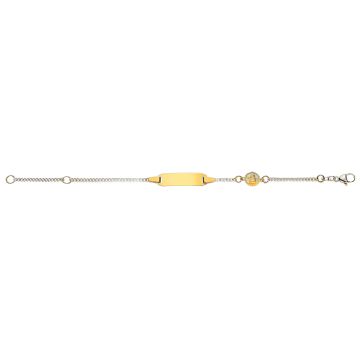 Gourmette Ange Or Jaune 750 – Bracelet Identité Enfant