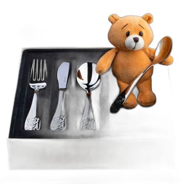 Couverts Berndorf Carino gravés au prénom | Cadeau naissance