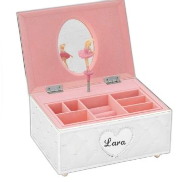 Boîte à bijoux musicale Ballerine personnalisable Zilverstad