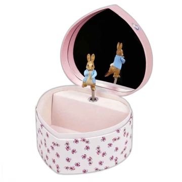 Boîte à bijoux musicale Coeur Pierre le Lapin Trousselier