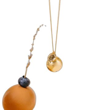 Collier de grossesse personnalisé or jaune Aismée