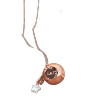 Bola de grossesse personnalisable Aismée Stella or rose