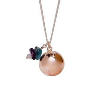 Bola de grossesse plaqué or rose Fluorine Aismée