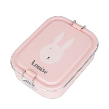 Boîte à goûter personnalisable Trixie - Lapin Mrs Rabbit