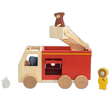 Camion de Pompier en Bois Trixie - Jouet dès 18 mois