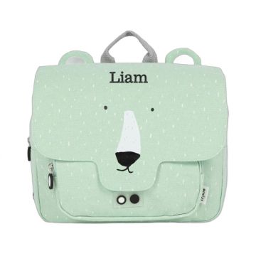Cartable maternelle Trixie ours polaire personnalisé