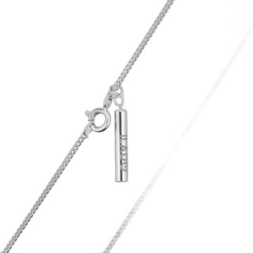 Chaîne Ilado ajustable 95-110 cm pour bola, argent rhodié