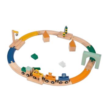 Circuit de train en bois Trixie – dès 3 ans