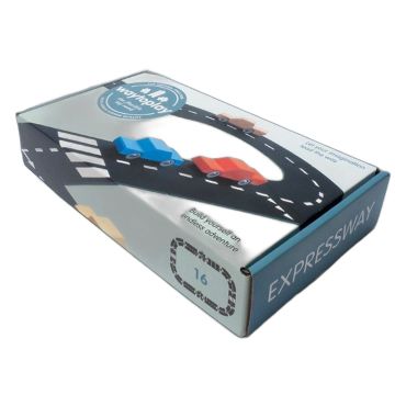 Circuit Voitures Flexible 16 pièces Way to Play Coffret Route Nationale