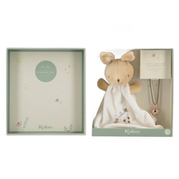 Coffret grossesse Kaloo : collier bola et doudou lapin