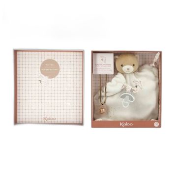 Coffret cadeau grossesse Kaloo – Collier bola et doudou nounours