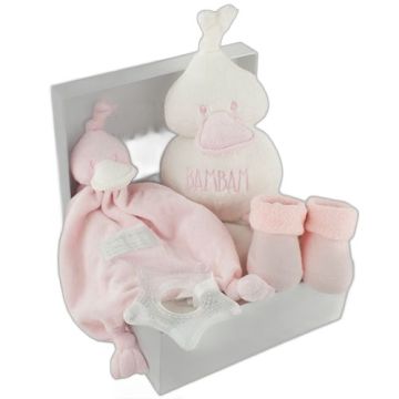 Coffret de naissance Bambam rose - idée cadeau fille