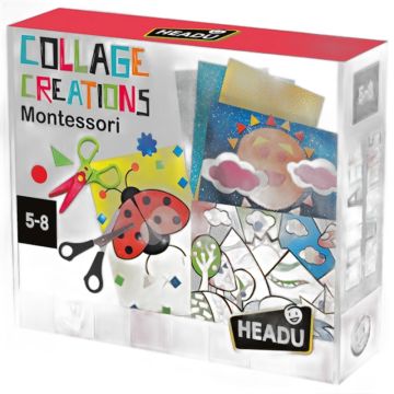Headu Jeu Montessori pour apprendre la technique du collage dès 5 ans